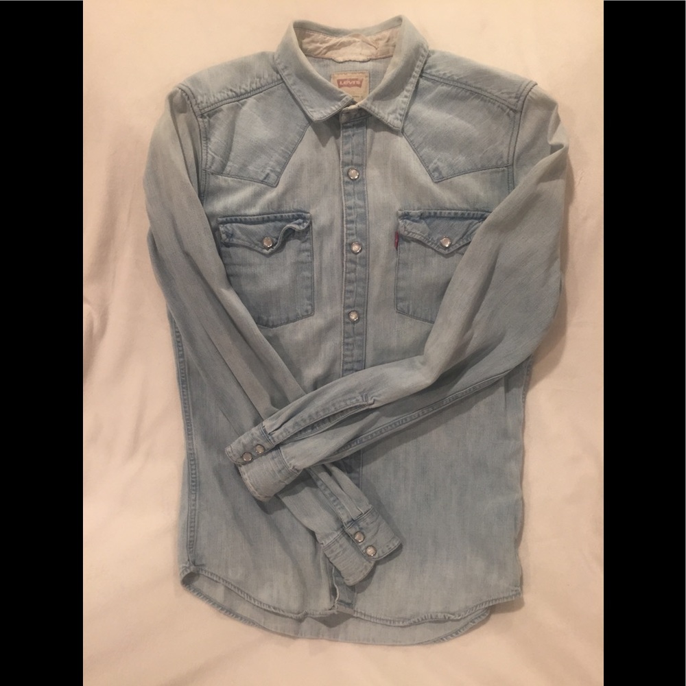 Levi’s Western Button Up Jean Shirt